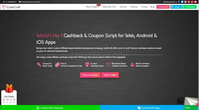Cashback Script - CashCraft website