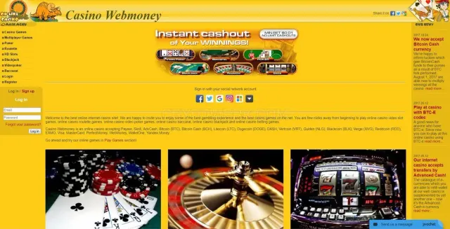 Casino Webmoney website
