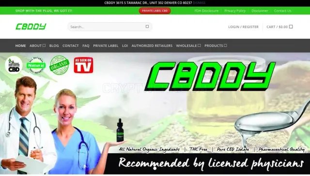 CBDDY website