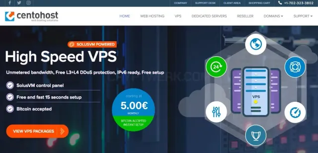 Centohost.com website