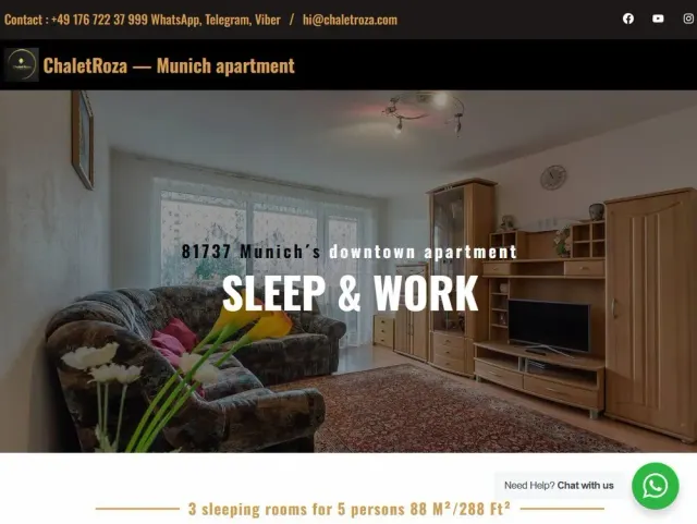 ChaletRoza-Munich City Apartment website