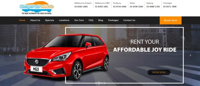 Cheaper Car Rentals website
