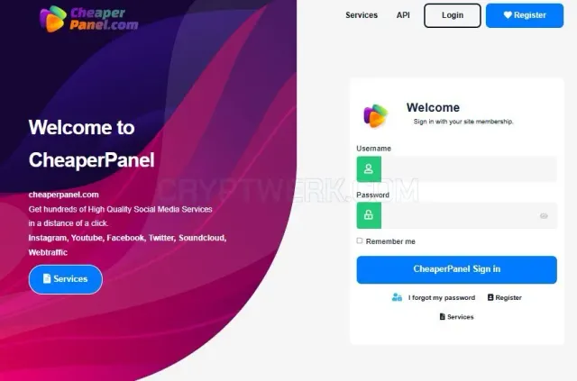 CheaperPanel website