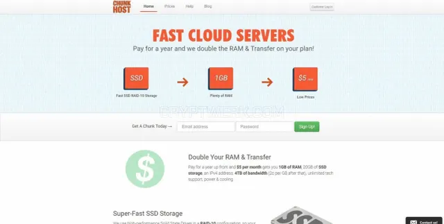 ChunkHost website