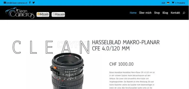 Clean Cameras website