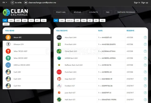 Clean-Exchange website