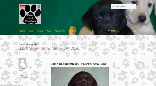 ClearCreekKennel.com website