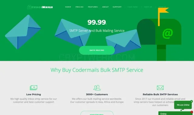 Codermails website