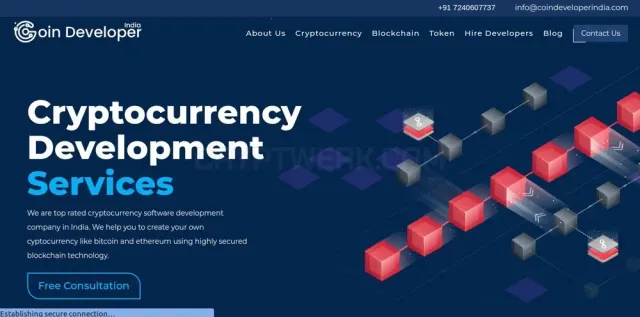 Coin Developer India website