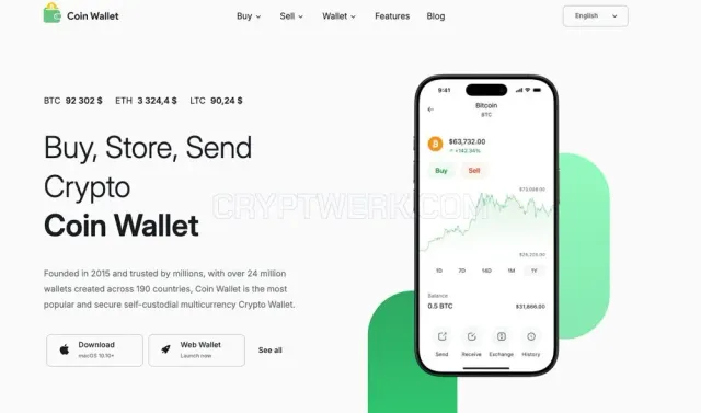 Coin Wallet website