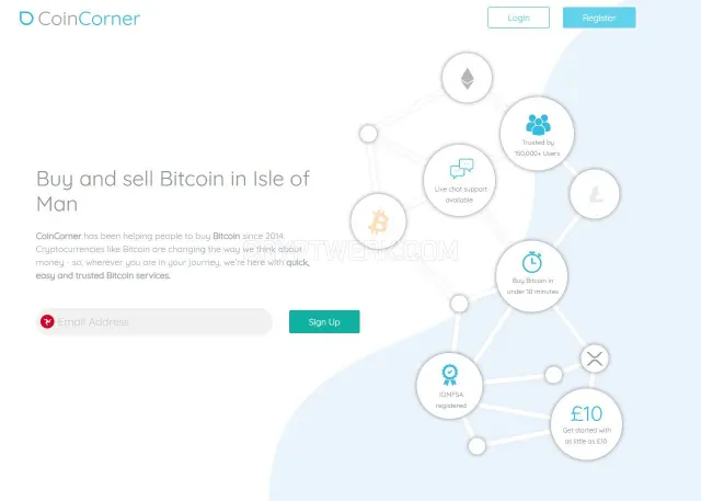 CoinCorner - UK Bitcoin Exchange website