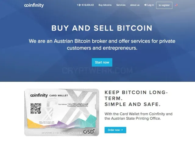 Coinfinity website