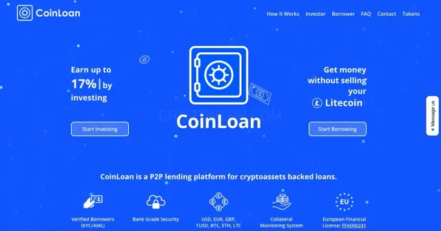 Сoinloan.io website