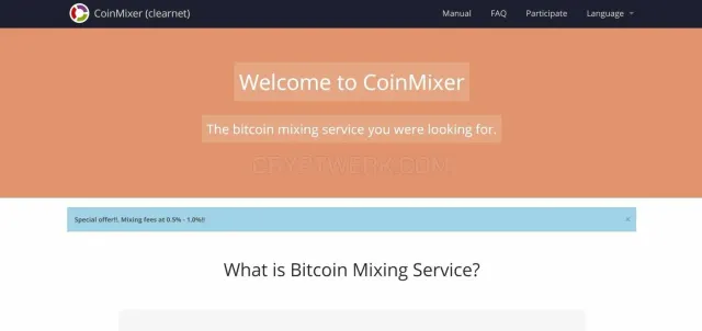 CoinMixer website