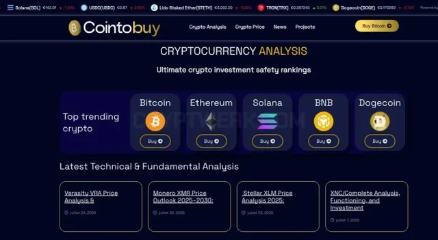 CoinToBuy website