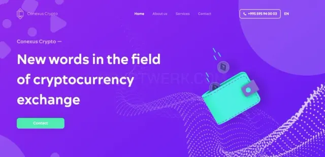 Conexuscrypto.com website