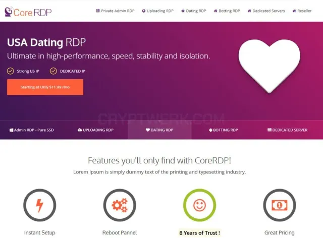 CoreRDP website