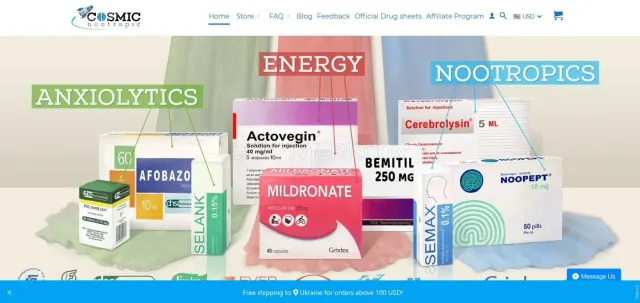 CosmicNootropic website