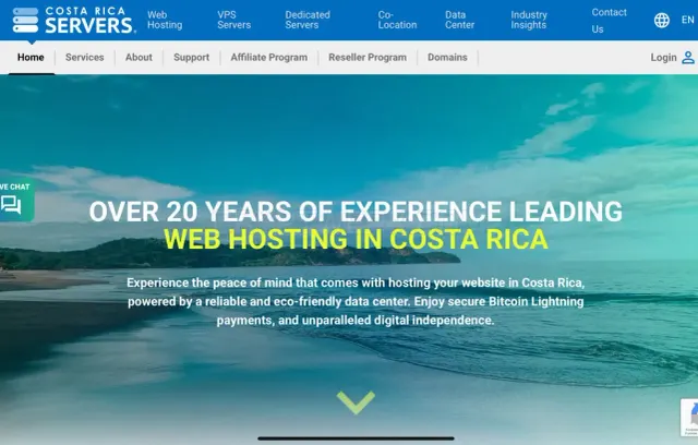 CR Servers website