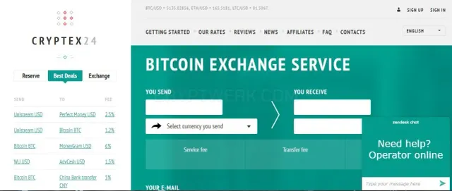 Cryptex24 website