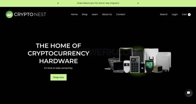Crypto Nest website