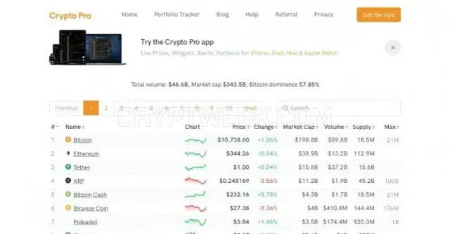Crypto Pro website