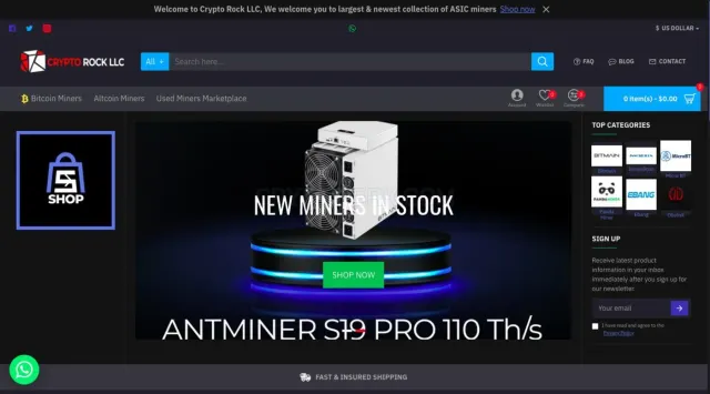 Crypto Rock LLC website