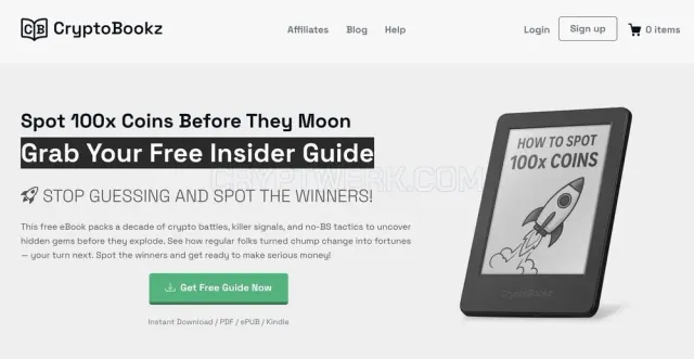 CryptoBookz website