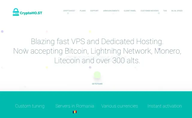 Cryptoho.st website