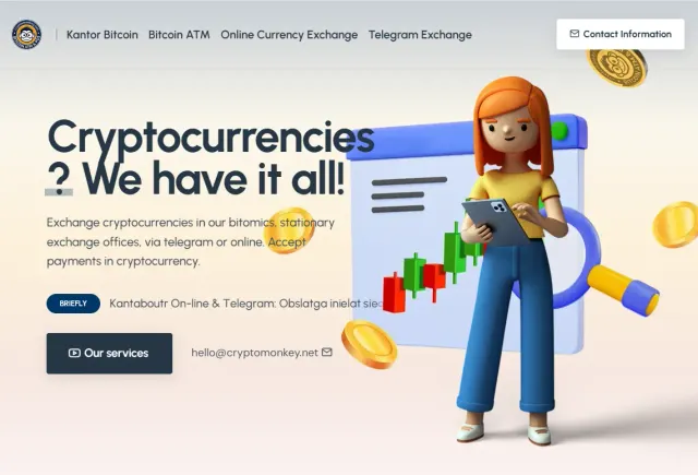 CryptoMonkey website
