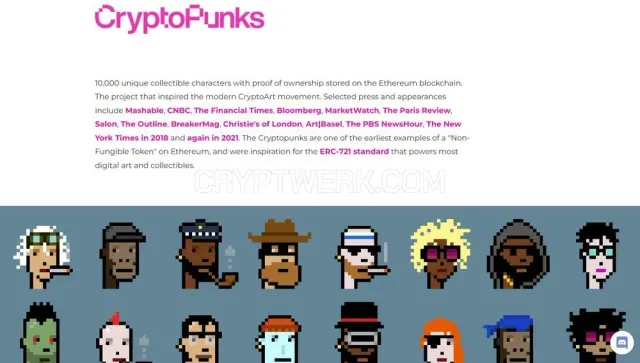 CryptoPunks website