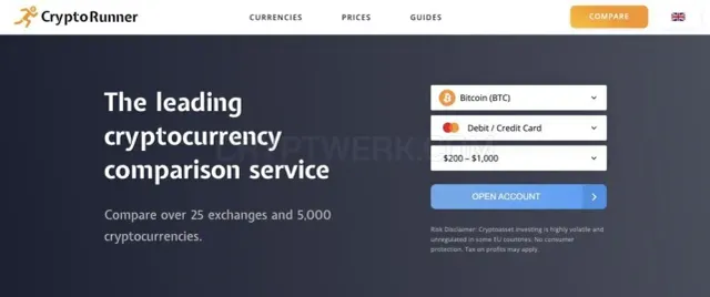 CryptoRunner website