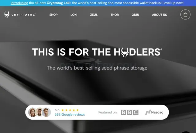 CRYPTOTAG website