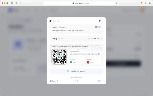 Site web CryptumPay