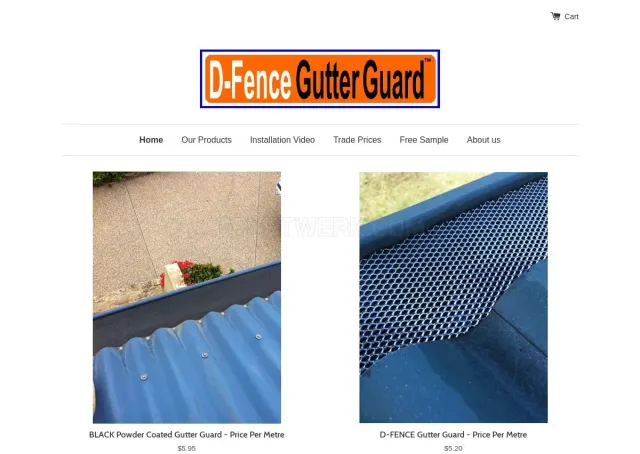 D-fencegutterguard website