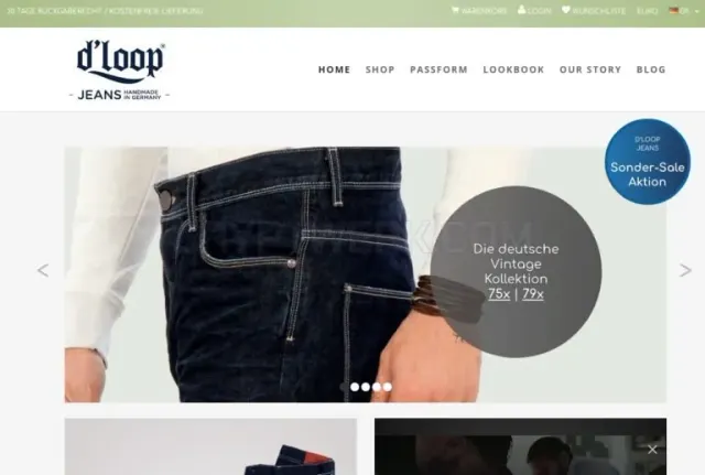 D'loop Jeans - Raw Selvedge Denim website