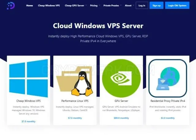 Dainty Cloud website