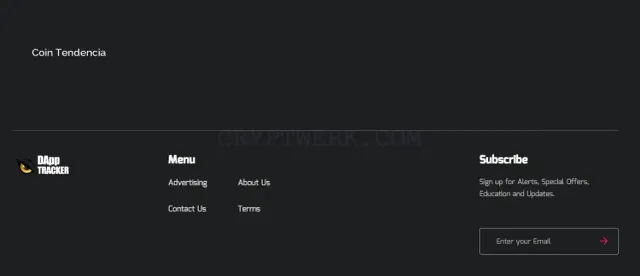 DappTracker.io website