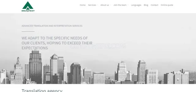 Deltatext website