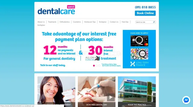 Dentalcare West website