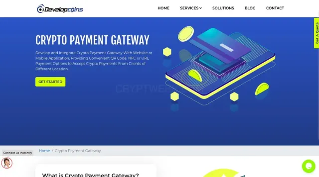 Developcoins website