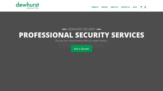 Dewhurst Security website