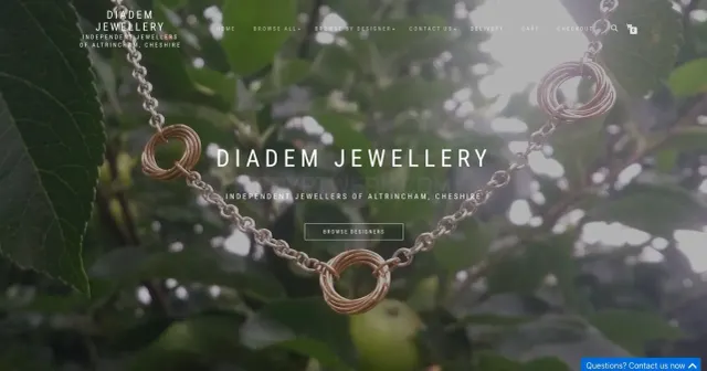 Diademjewellery.co.uk website
