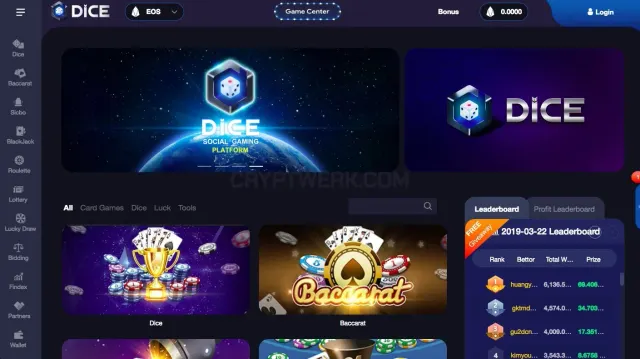 Dice website