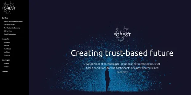 Digital Forest website