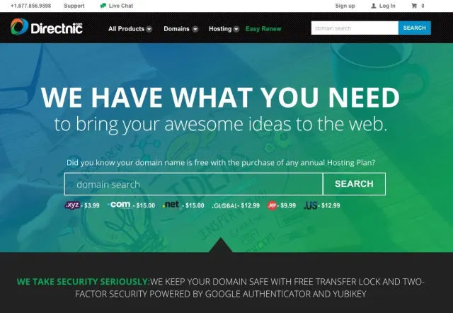 Directnic website