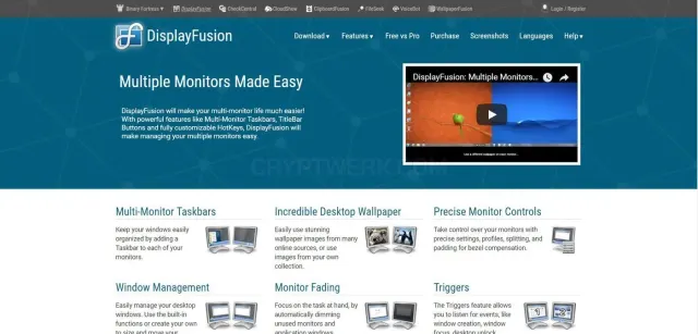 DisplayFusion website