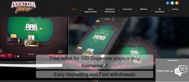 Doge Coin Poker website