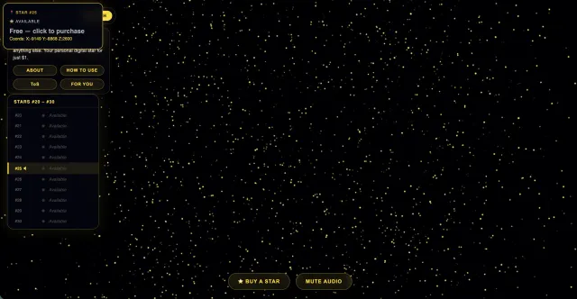 DOGE Starfield Space website