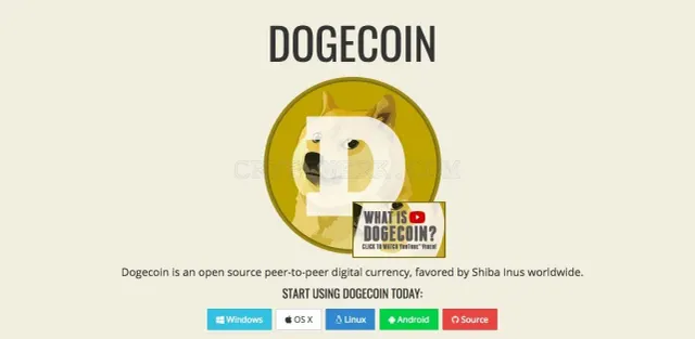 Dogecoin Core website